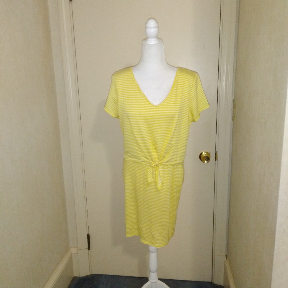 NWOT Vanity Room Knot Front Midi Dress